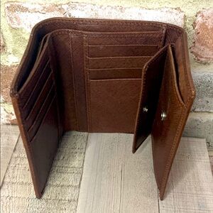 Brown faux Leather Wallet